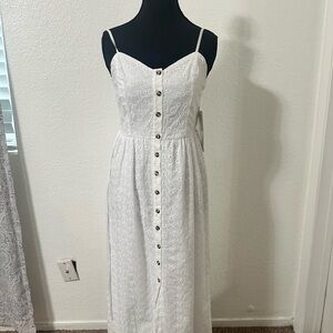 Honey and Rosie White Eyelet Maxi Dress
